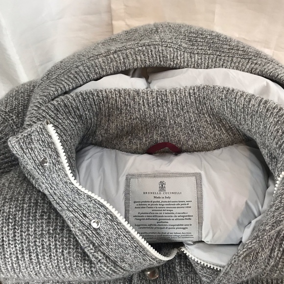 NEW WITHOUT TAGS Men’s BRUNELLO CUCINELLI GREY CASHMERE VEST SZ 50/US MED - Picture 13 of 15